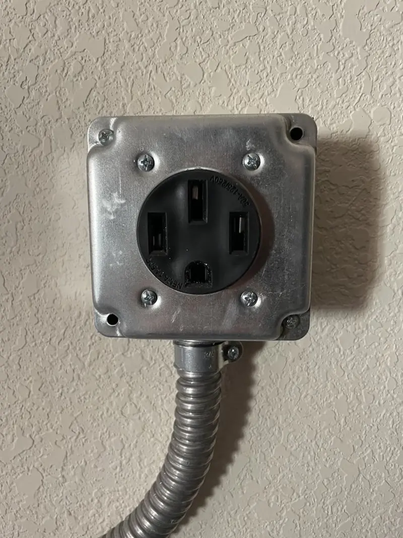 NEMA 14-50 outlet installed for Electrical Panel Upgrade in Jonesboro